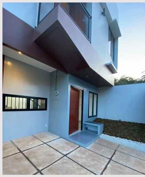 rumah dp 0 siap huni 2 lantai desain modern industrial