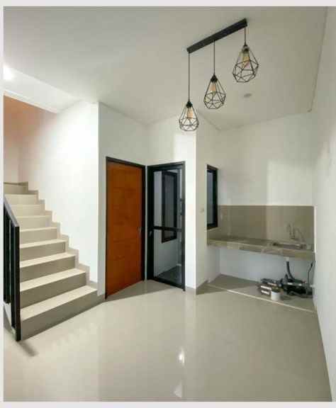 rumah dp 0 siap huni 2 lantai desain modern industrial