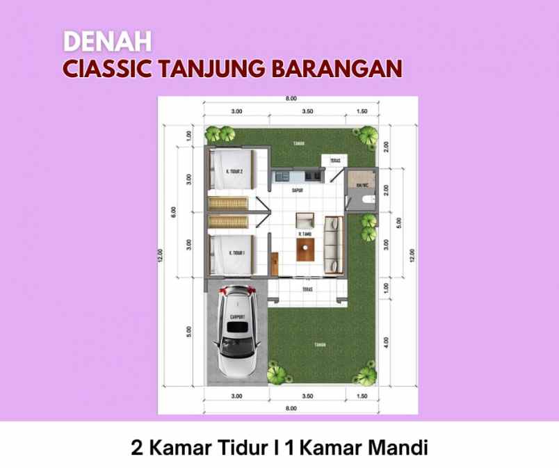 rumah eksklusif di tanjung barangan palembang