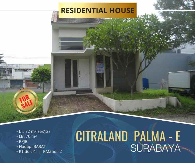 Rumah Siap Huni Citraland Palma Surabaya