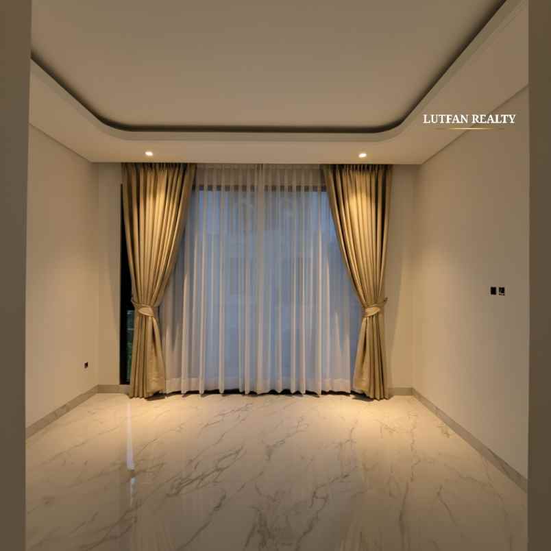 rumah modern kontemporer dalam cluster