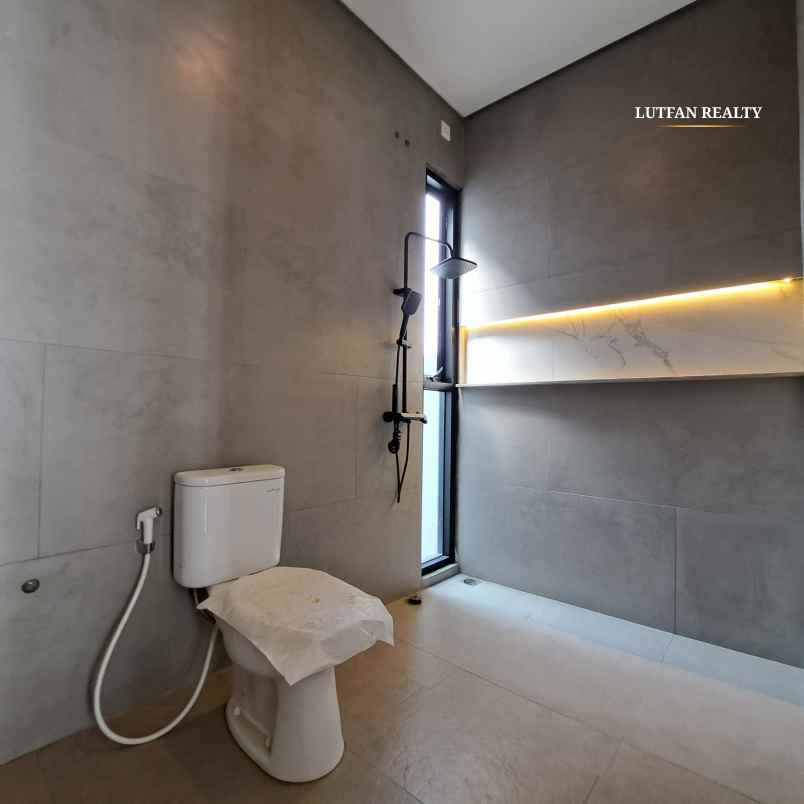 rumah modern kontemporer dalam cluster