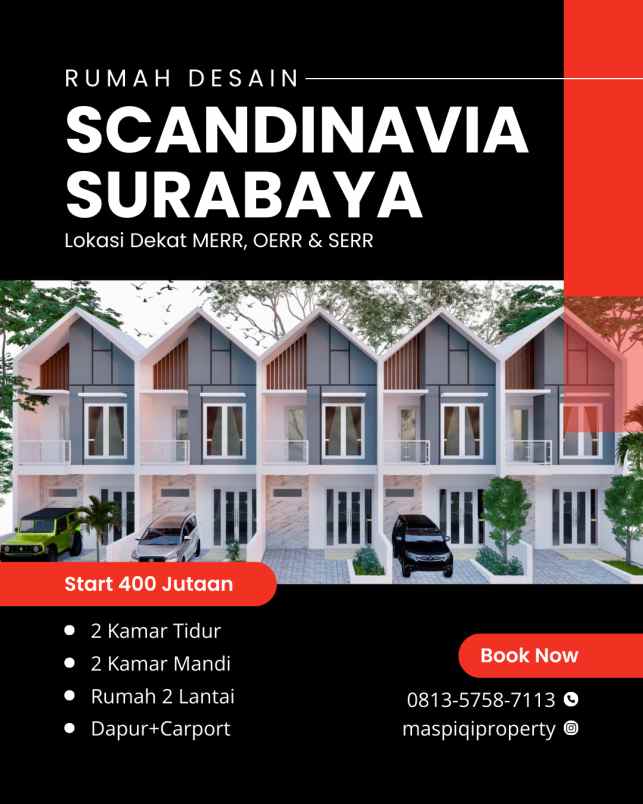 Rumah Scandinavia Di Surabaya Cicilan 3 Jutaan