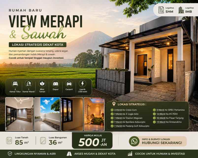 rumah yang nyaman lokasi yang memudahkan