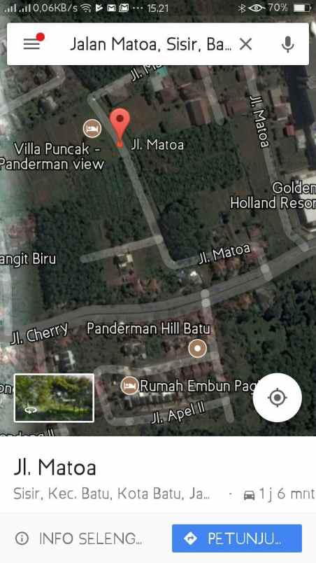 tanah batu perum panderman view lokasi sisir