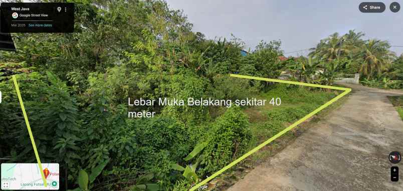 tanah darat di manonjaya pinggir jalan provinsi