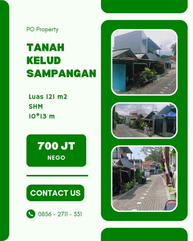 tanah jalan kelud sampangan dekat rs karyadi dan unnes