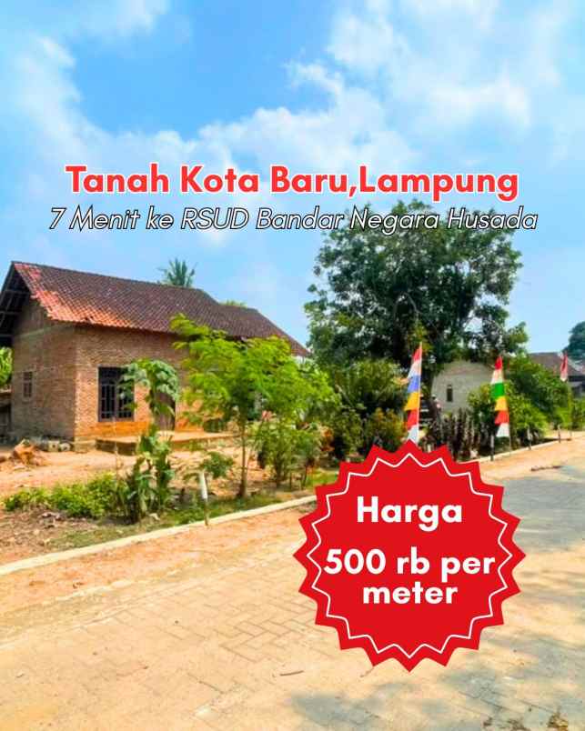 tanah murah lampung dekat exit tol itera