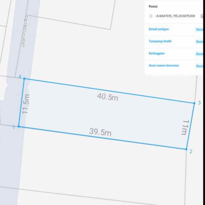 dijual 4 3 are jl pulau adi pedungan denpasar selatan