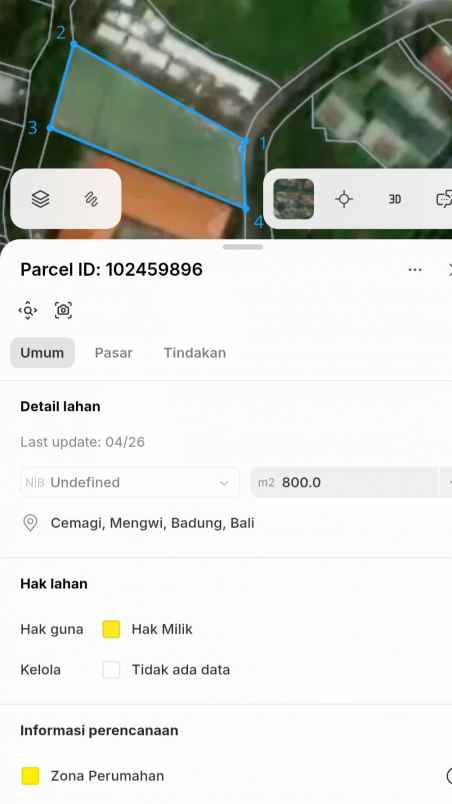 dijual 8 are jl bikes only sahadewa i cemagi mengwi