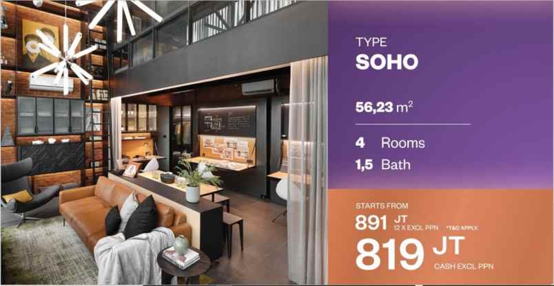 dijual apartemen jl boulevard jendral