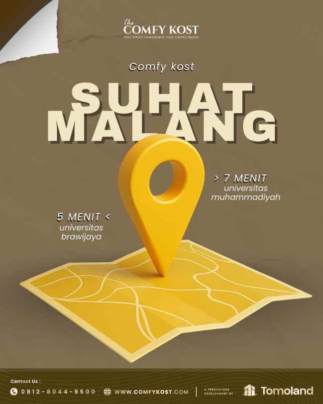 dijual kost krajan sumbersekar kec dau