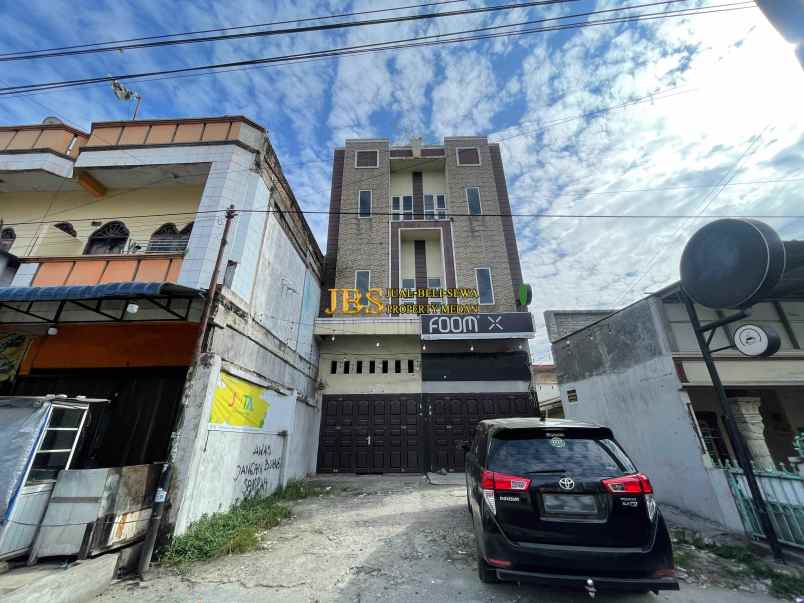 dijual ruko gudang kantor jalan denai daerah mandala