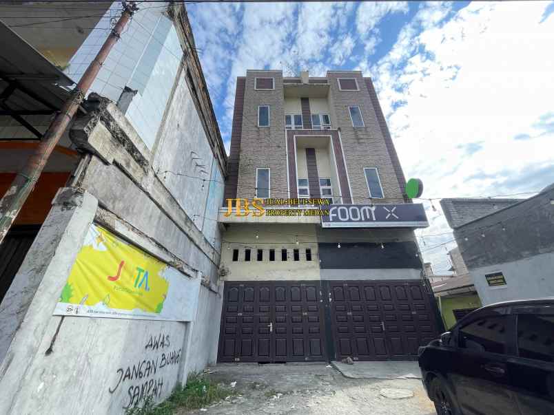 dijual ruko gudang kantor jalan denai daerah mandala