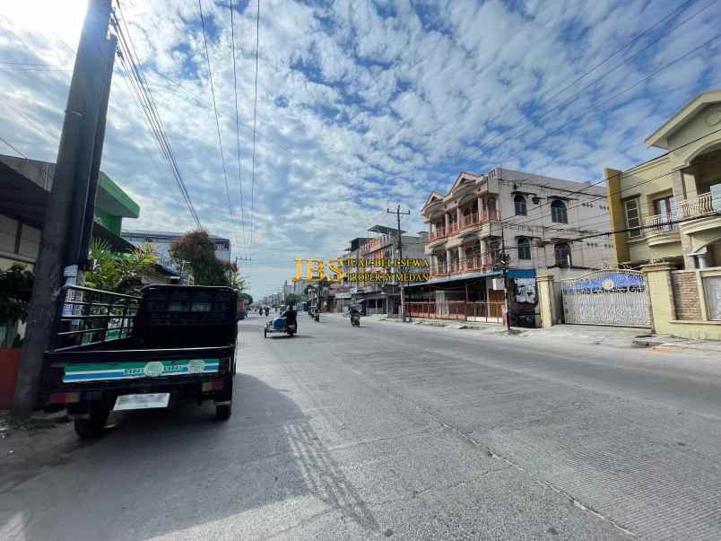 dijual ruko gudang kantor jalan denai daerah mandala