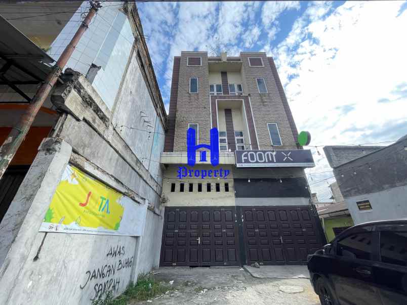 dijual ruko gudang kantor jalan denai daerah mandala