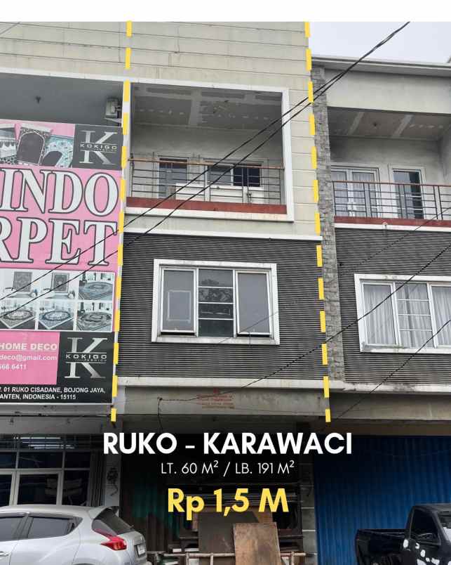 dijual ruko gudang kantor komplek ruko jl teuku umar