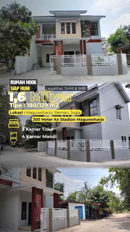 dijual rumah 300 meter jogja bay waterpark