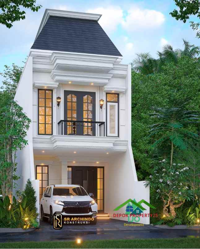 dijual rumah american classic di jagakarsa jakarta