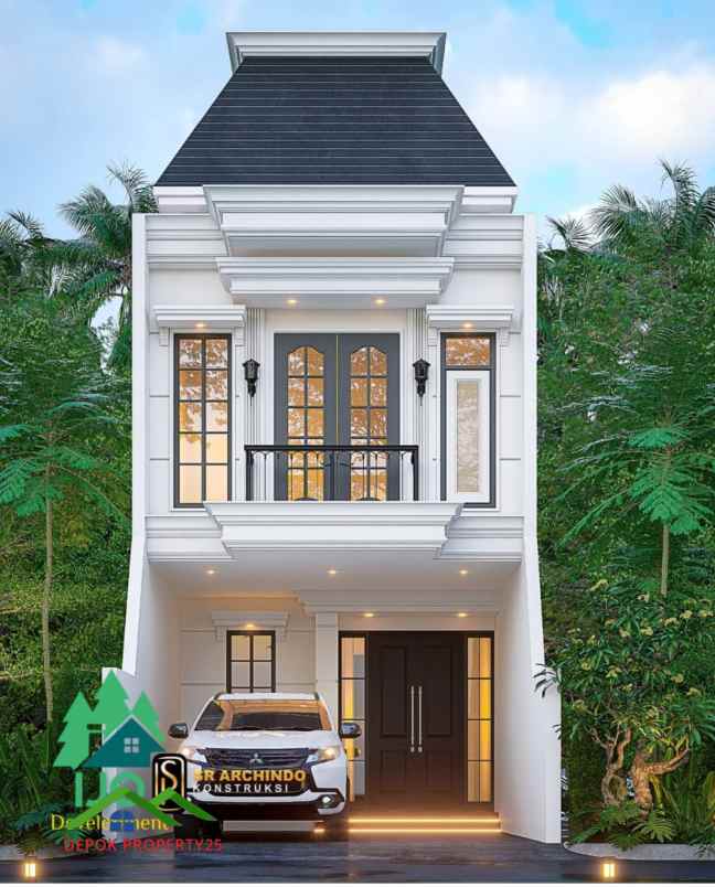 dijual rumah american classic di jagakarsa jakarta