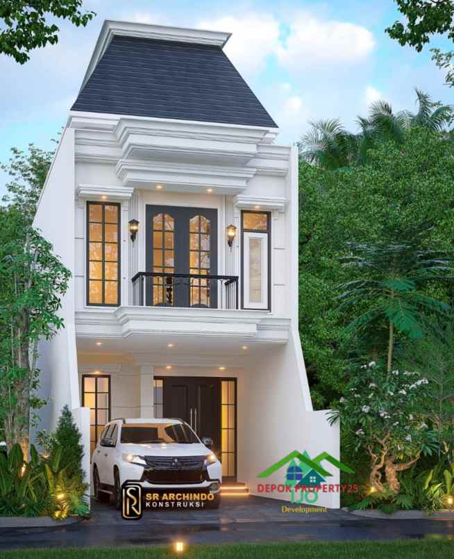 dijual rumah american classic di jagakarsa jakarta