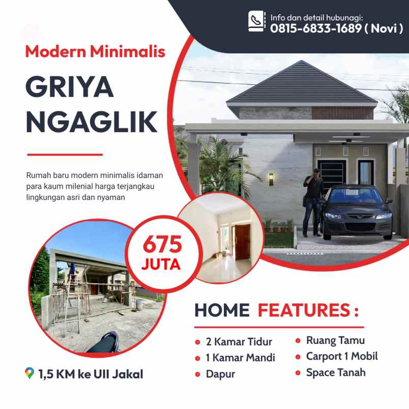 dijual rumah candirejo sardonoharjo kec