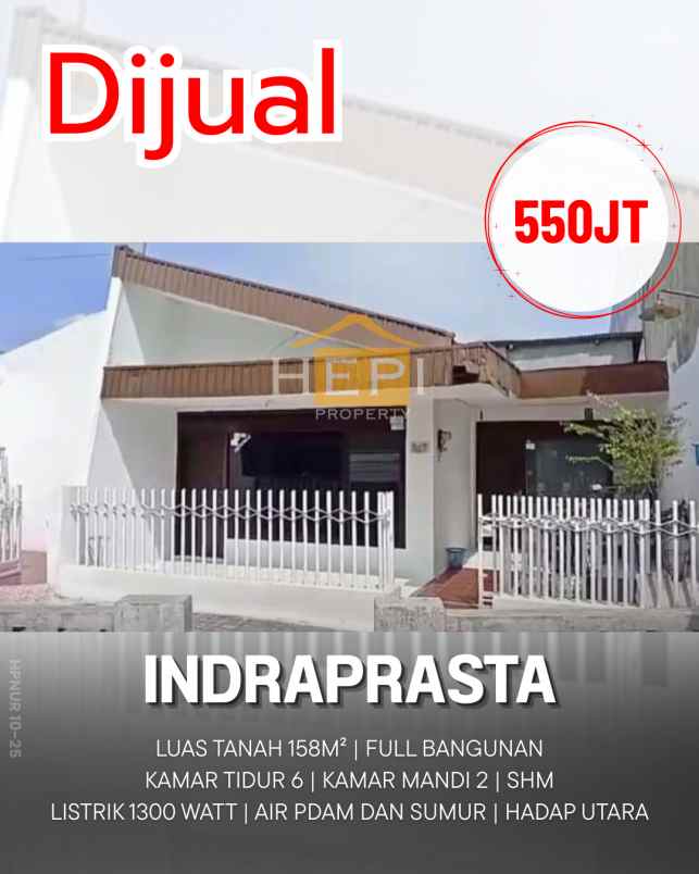 dijual rumah di indraprasta semarang