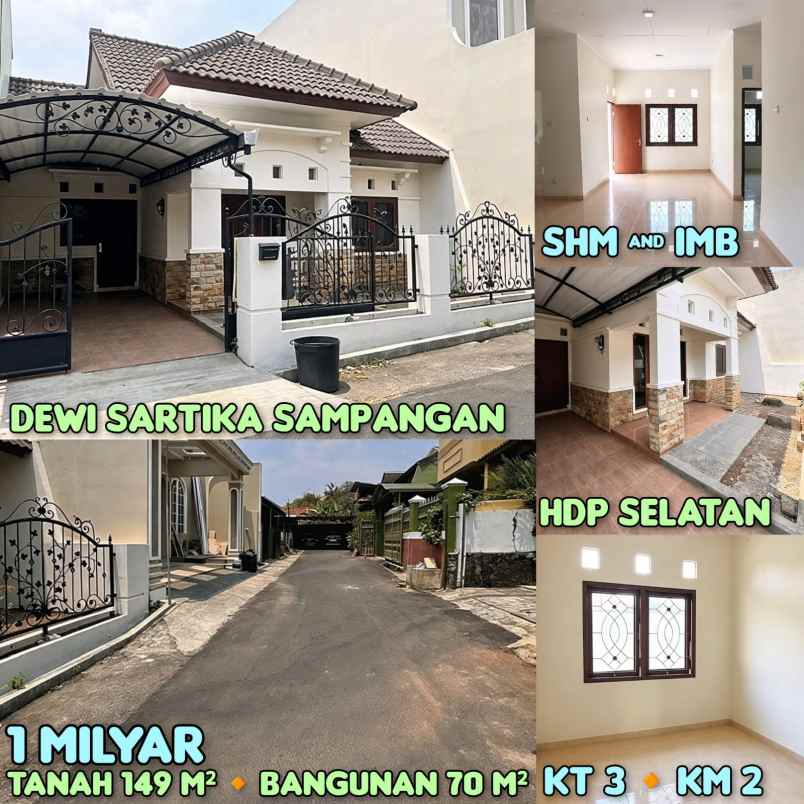 dijual rumah di perum dewi sartika sampangan semarang