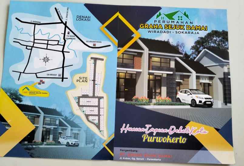 dijual rumah di perumahan griya sejuk damai wiradadi