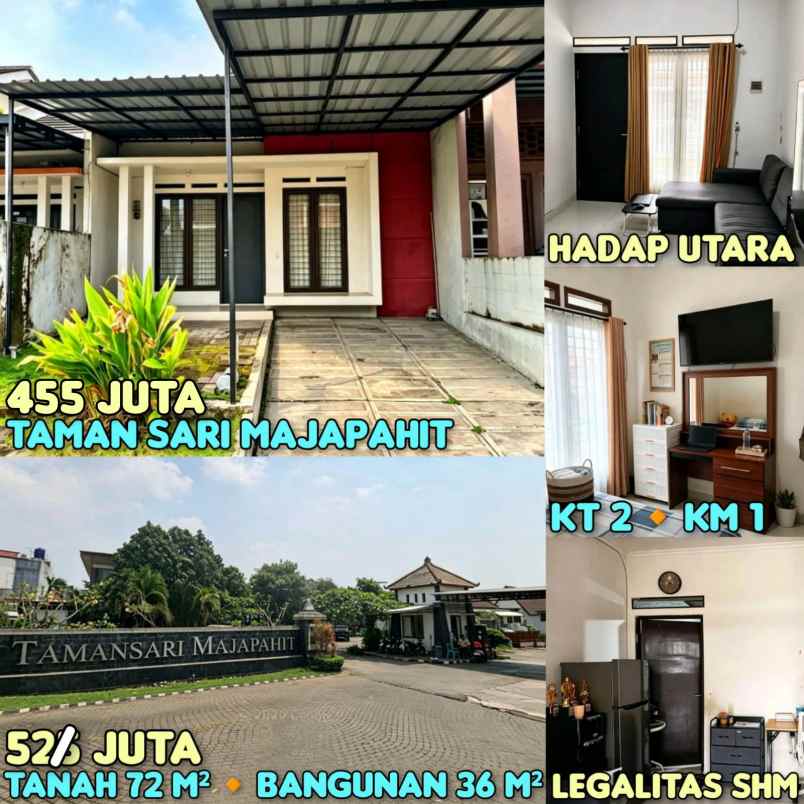 dijual rumah di taman sari majapahit semarang