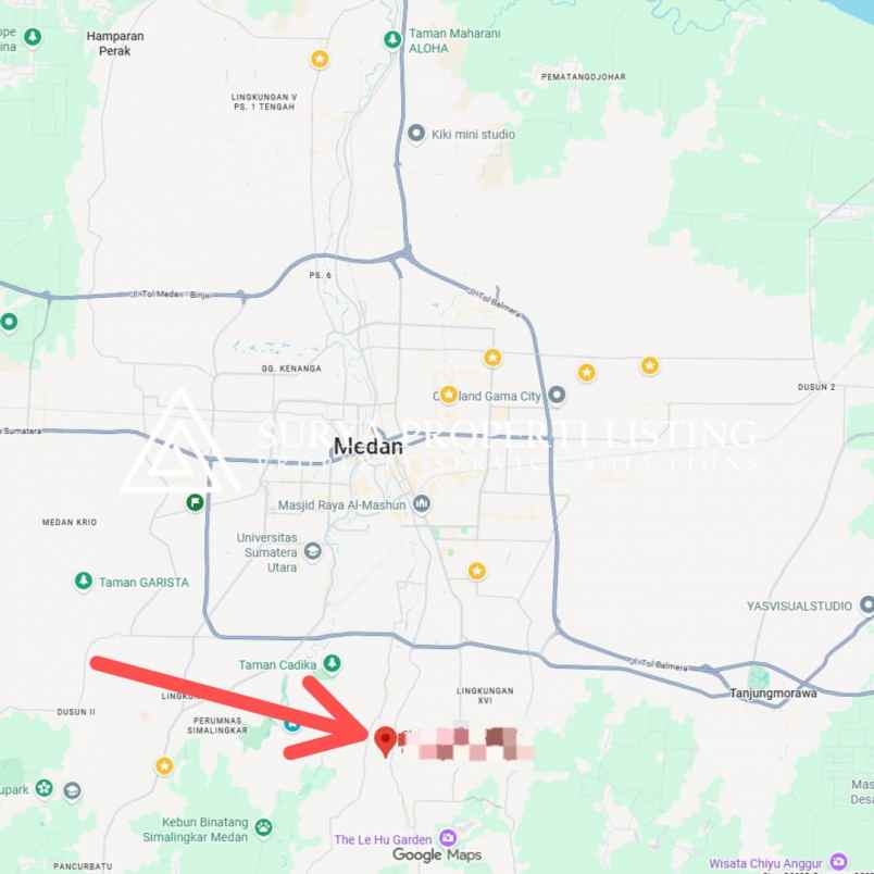 dijual rumah jalan komplek medan resort city deli tua