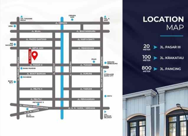 dijual rumah jalan kurnia simpang pasar