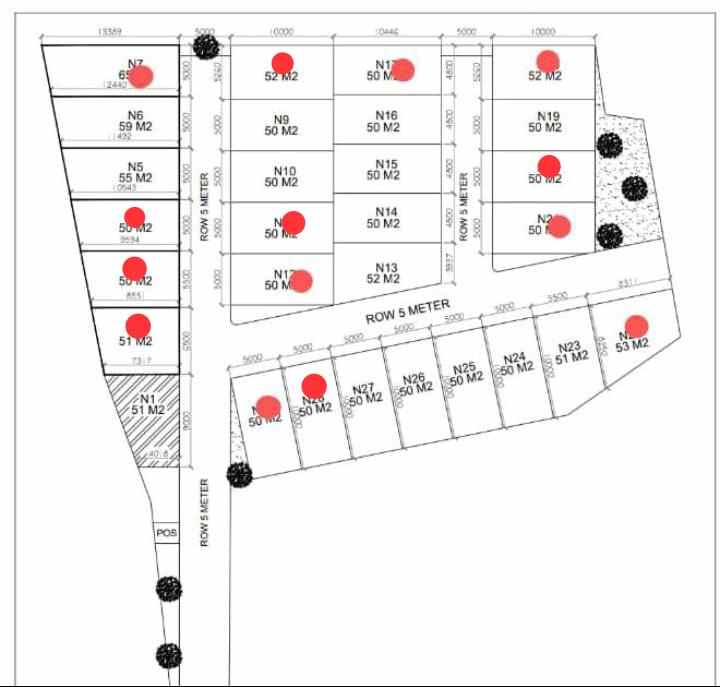 dijual rumah jalan lapangan tembak kel