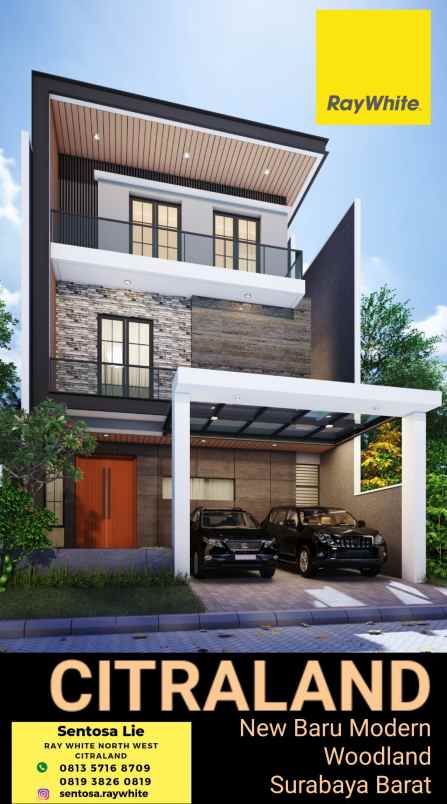 dijual rumah jalan woodland citraland