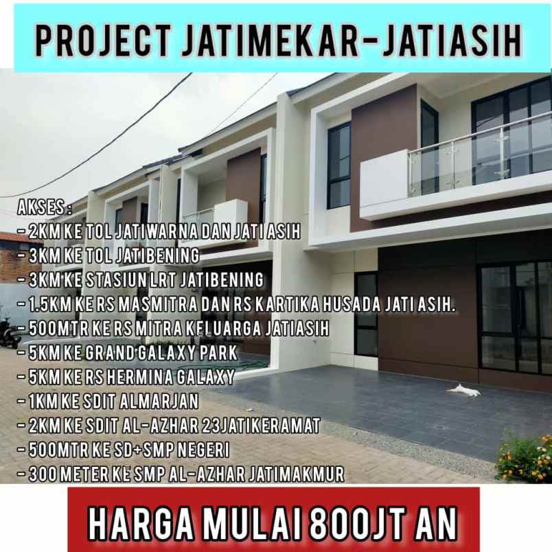 Rumah 2 Lantai Siap Huni Lokasi Strategis Jatimekar Jatiasih Bekasi