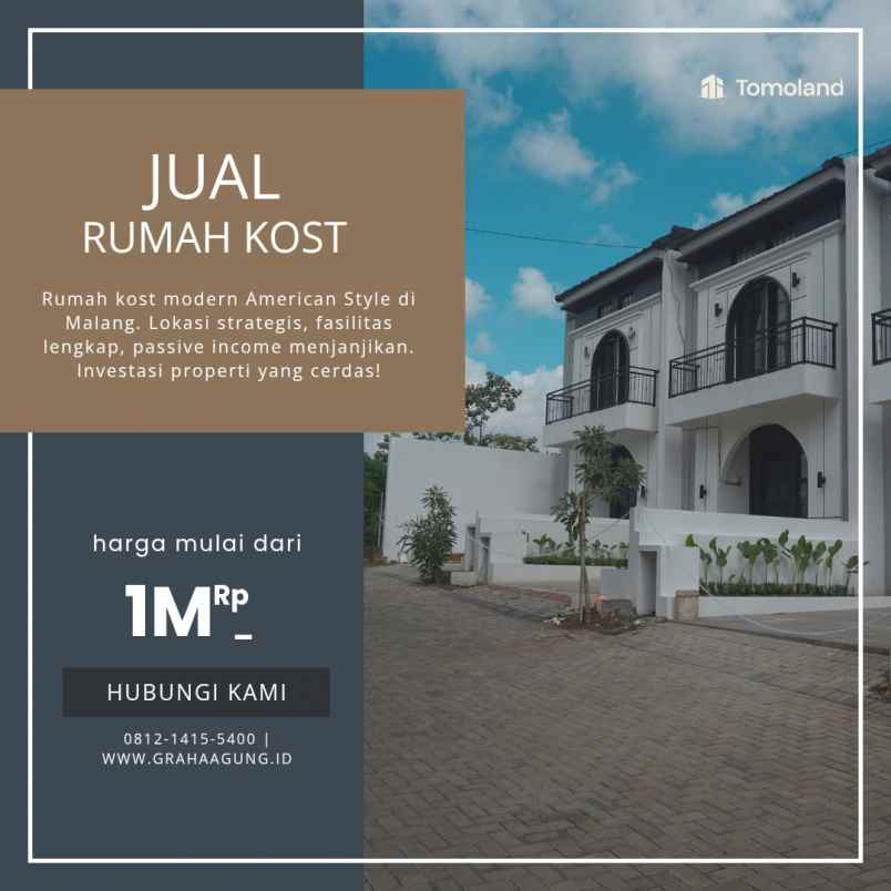 dijual rumah jl chili joyogrand no 1