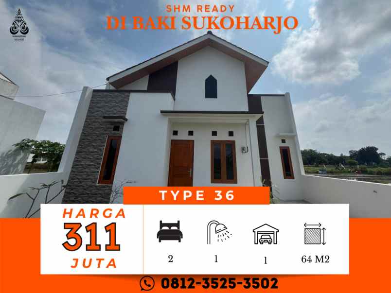 dijual rumah jl menuran baki sukoharjo