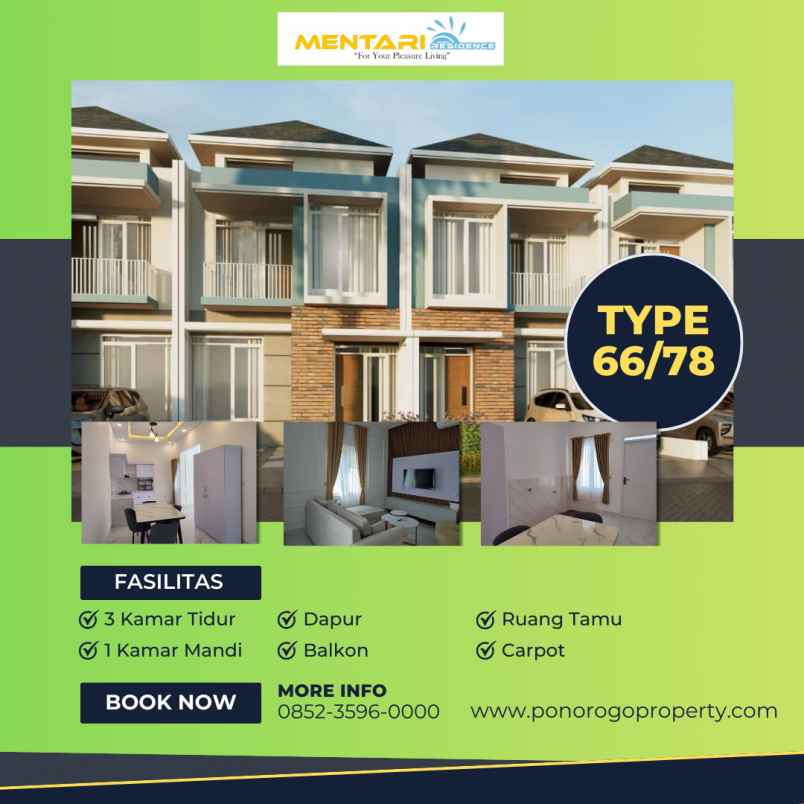 dijual rumah jl wahid hasyim