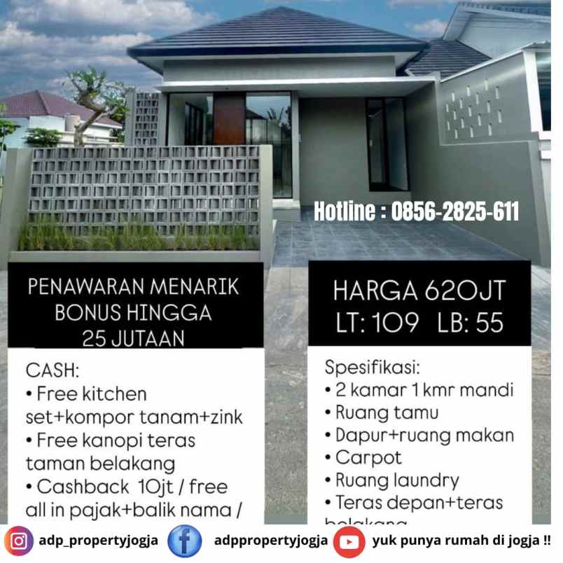 dijual rumah margoluwih seyegan sleman