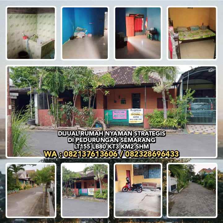 Dijual Rumah Strategis Di Pedurungan Semarang Lt155 Lb80 Kt3 Km2 Shm