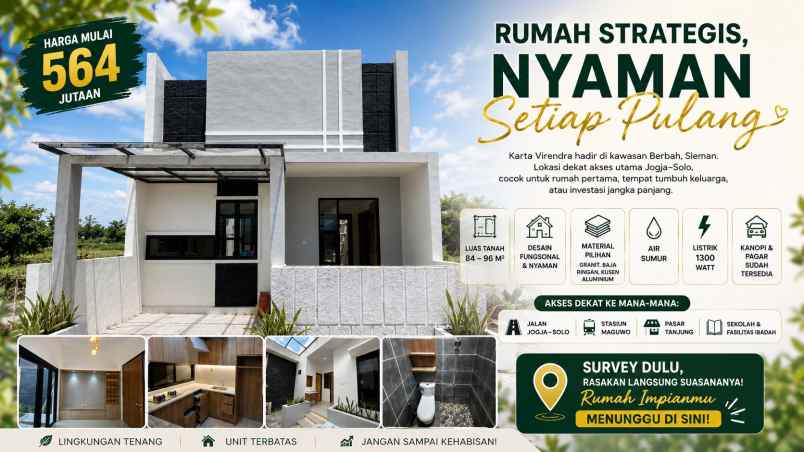dijual rumah rumah virendra berbah sleman