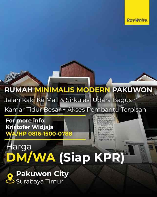 dijual rumah sorento pakuwon city