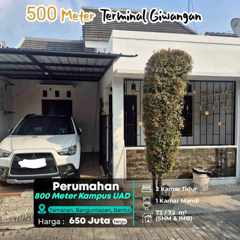 dijual rumah tamanan