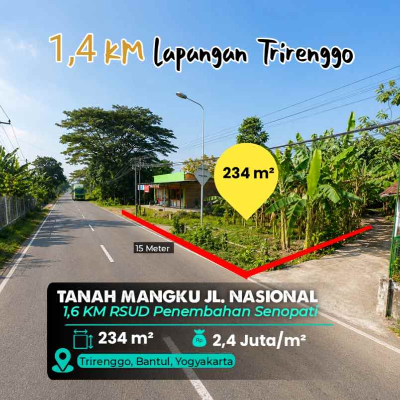 dijual tanah bantul kota