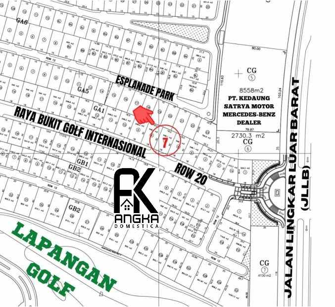 dijual tanah bukit golf international