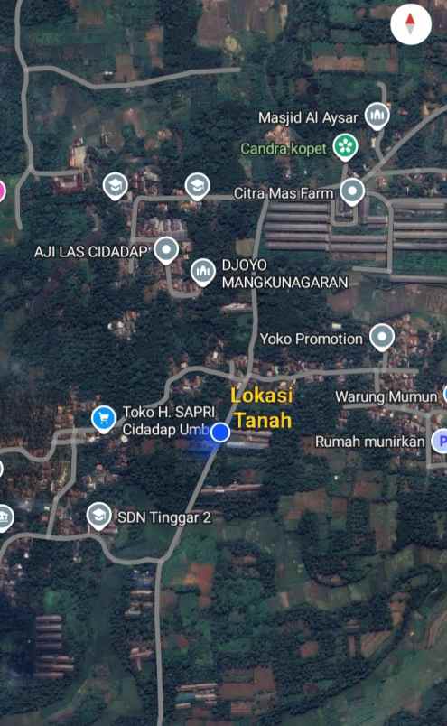 dijual tanah curug serang