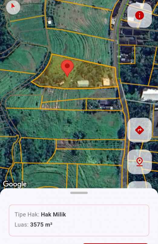 dijual tanah desa selemadeg kec