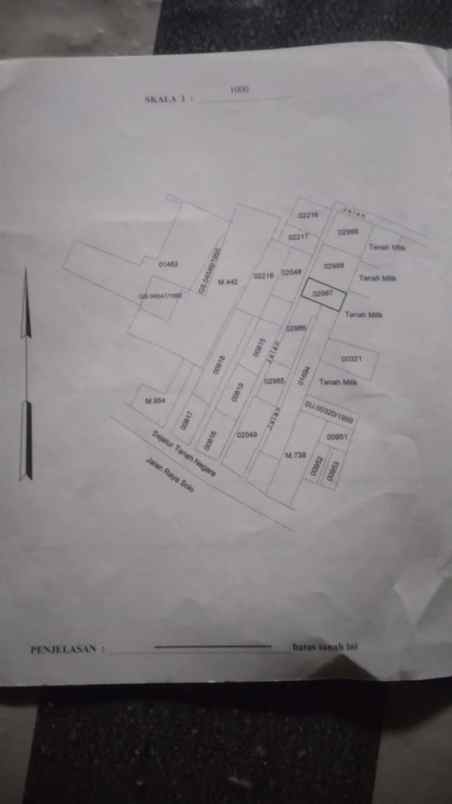 dijual tanah di desa kincang jiwan madiun