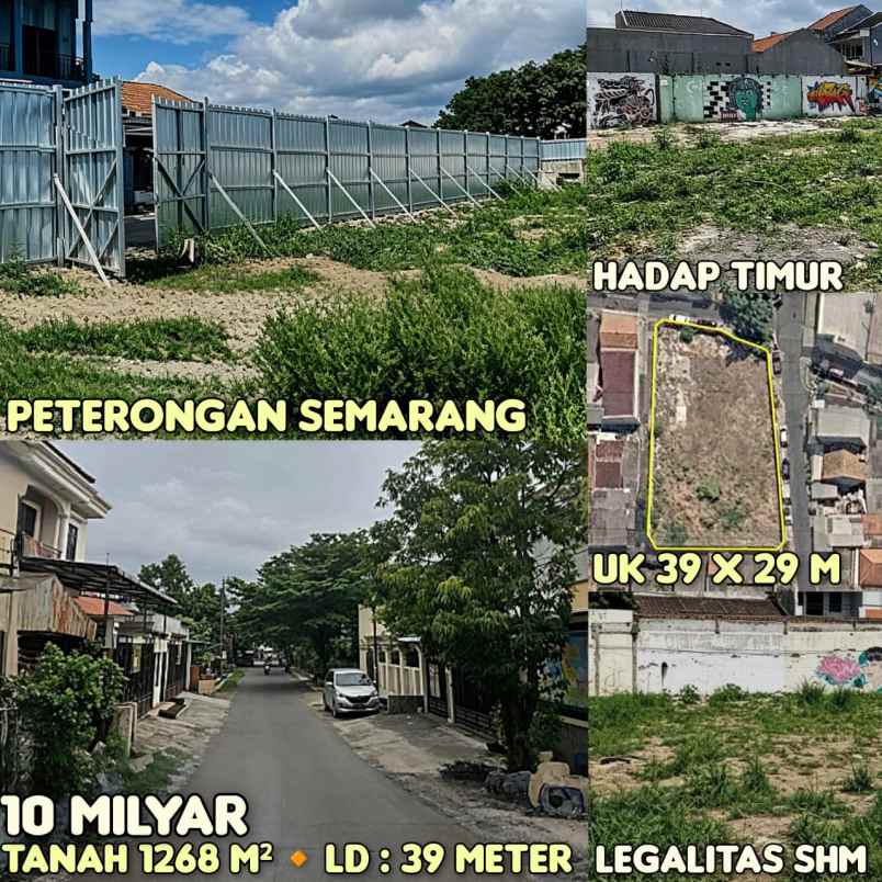 dijual tanah di peterongan semarang