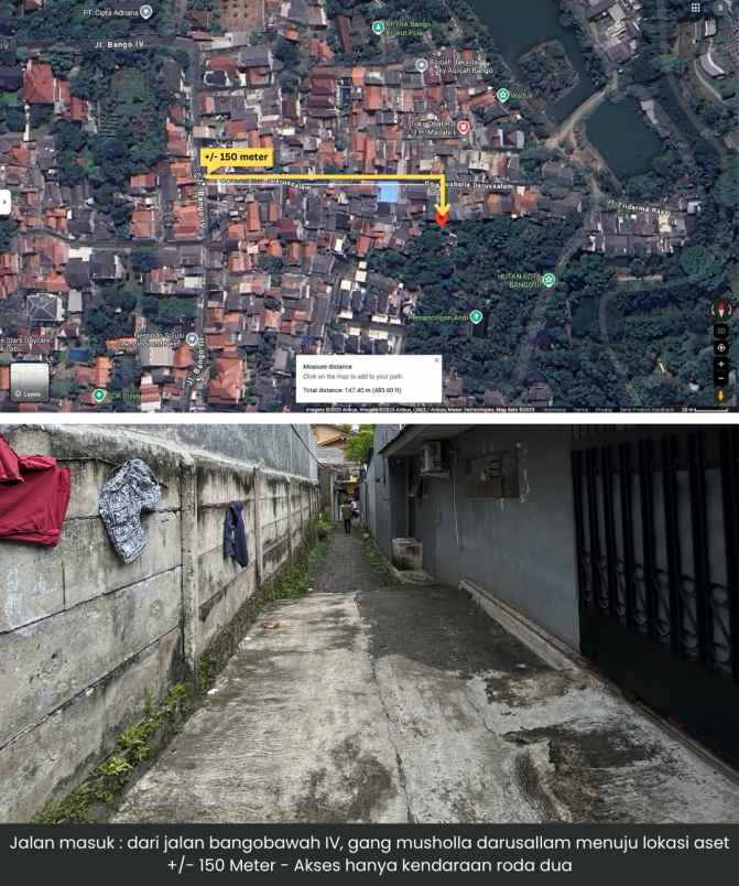 dijual tanah gang musholla darussalam